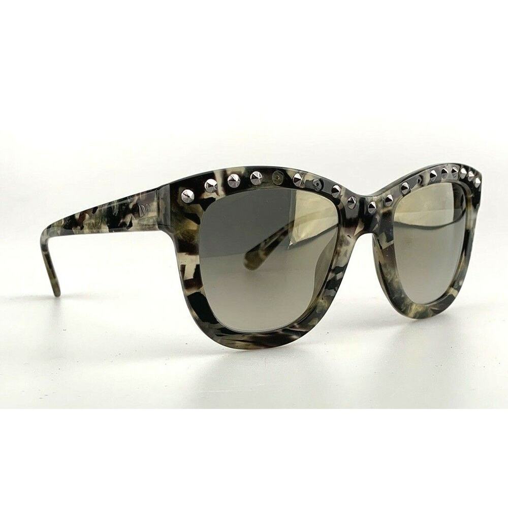 Diane von Furstenberg Sunglasses mod. Haley DVF 595S Metal Studs Marble DAMAGE